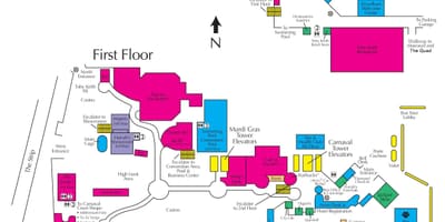 Mappa di Harrah's Las Vegas