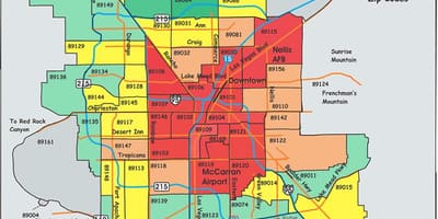 La criminalità mappa di Las Vegas